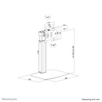 Neomounts Monitor-Tischhalterung, Freistehend, 7 kg, 25,4...