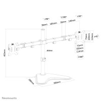 Neomounts Monitor-Tischhalterung, Freistehend, 8 kg, 25,4...