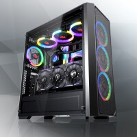 RAIJINTEK PONOS MS4, Midi Tower, PC, Schwarz, ATX, EEB,...