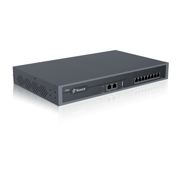 Yeastar P570, IP PBX (privates & paketvermitteltes) System, 500 Benutzer, Schwarz, Gigabit Ethernet, HDD, 100 - 240 V