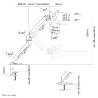 Neomounts Monitor-Tischhalterung,...