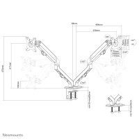 Neomounts Monitor-Tischhalterung,...