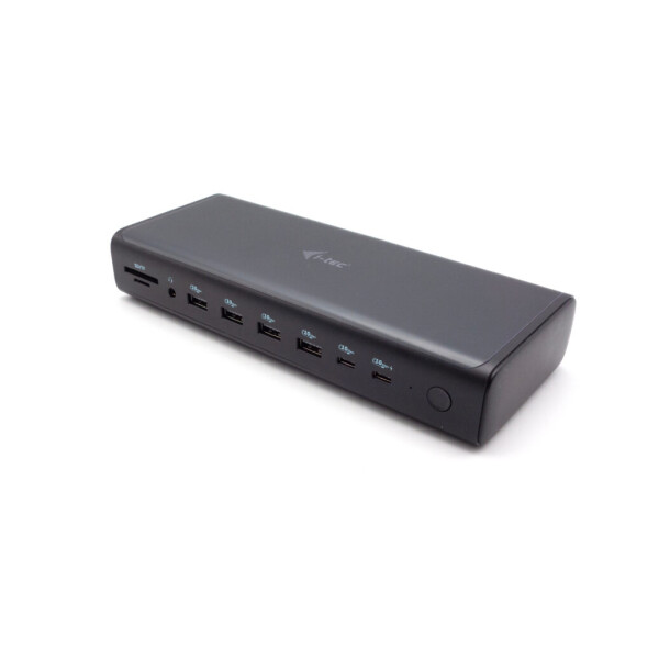 i-tec Universal 6x 4K/60Hz Display Docking Station + Power Delivery 140W, Kabelgebunden, USB 3.2 Gen 1 (3.1 Gen 1) Type-C, 140 W, 3,5 mm, 10,100,1000,2500 Mbit/s, Schwarz