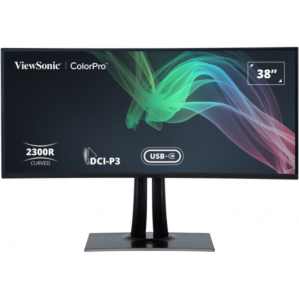 ViewSonic VP3881A, 96,5 cm (38"), 3840 x 1600 Pixel, Quad HD+, LED, 5 ms, Schwarz