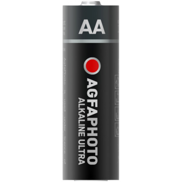 AgfaPhoto 110-821887, Einwegbatterie, AA, Alkali, 1,5 V, 4 Stück(e), Schwarz, Rot, Weiß