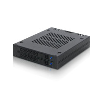 Icy Dock MB742SP-B, Schwarz, Metall, Kunststoff, 9.5 mm, 12 Gbit/s, CE, REACH, 101,6 mm