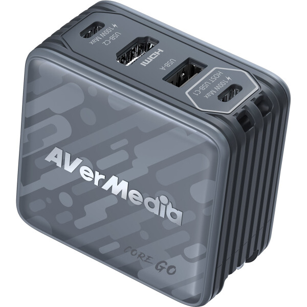 AVer Ladedock Core GO GC313 Black 100W GaN HDMI