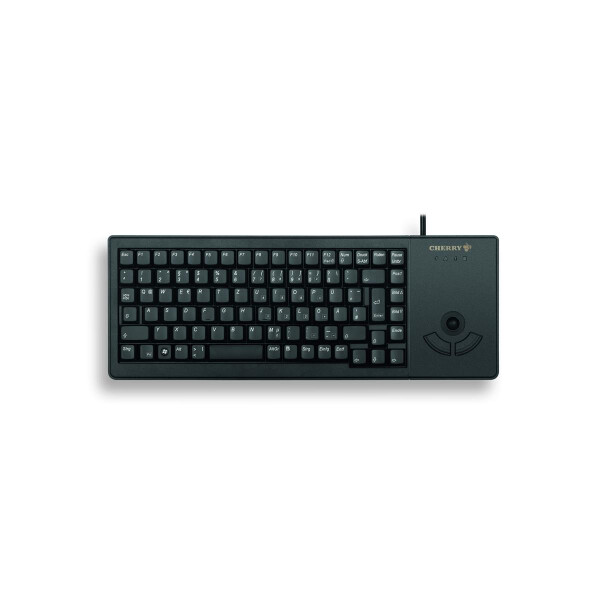 Cherry XS Trackball, Volle Größe (100%), Kabelgebunden, USB, QWERTY, Schwarz