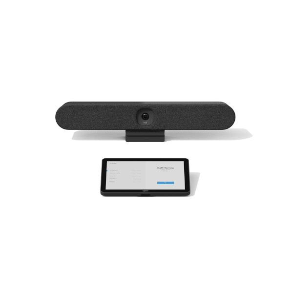 Logitech Rally Bar Huddle + Tap IP, Gruppen-Videokonferenzsystem, 4K Ultra HD, 4x, Graphit