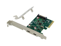 Conceptronic PCI Express Card 2xPort USB 3.2 Gen2 Typ-C sw - Serial ATA - SATA