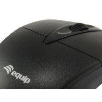 Equip 245102, Beidhändig, Optisch, USB Typ-A, 1000 DPI, Schwarz