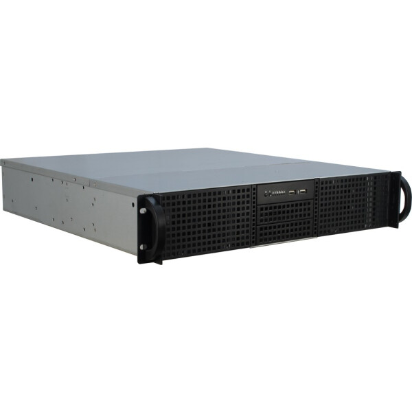 Inter-Tech IPC 2U-20248, Rack, Server, Schwarz, ATX, micro ATX, Mini-ITX, Stahl, HDD, Netzwerk, Leistung