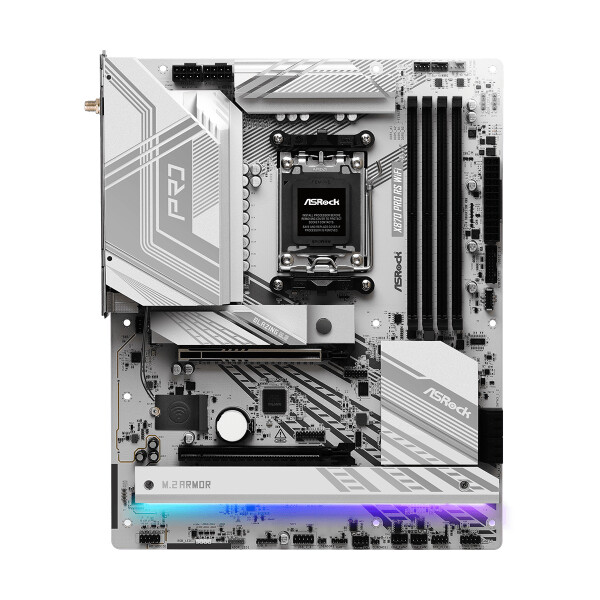 ASRock X870 Pro RS WiFi, AMD, Sockel AM5, AMD Ryzen 7000 Series, AMD Ryzen 8000 Series, AMD Ryzen 9000 Series, DDR5-SDRAM, 256 GB, DIMM