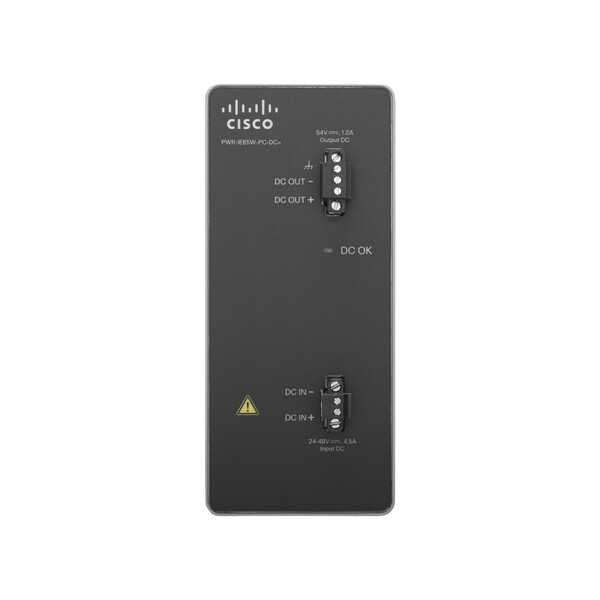 Cisco PWR-IE65W-PC-DC=, Netzvermittlung, Indoor, 65 W, 4.5 A, 1,2 A, +54V