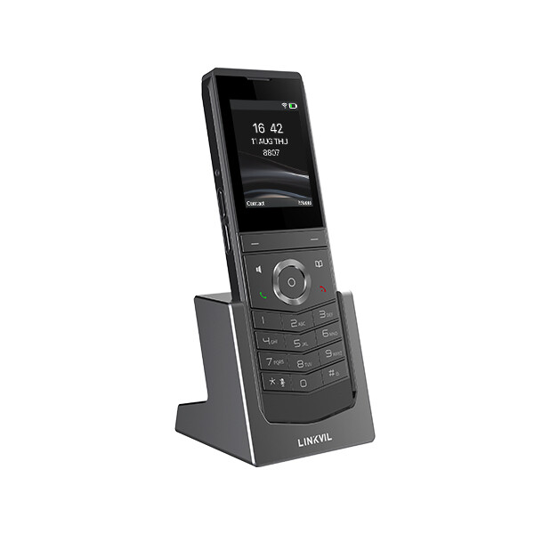 Fanvil W611W, IP-Mobiltelefon, Schwarz, Kabelloses Mobilteil, IP67, 4 Zeilen, 1000 Eintragungen