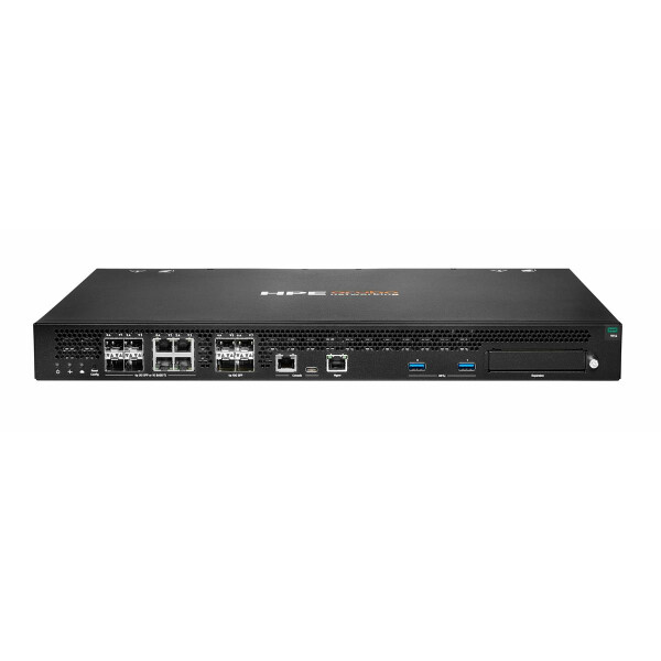 HPE Aruba Networking 9114 Hybrid, Schwarz, 1U, Rackeinbau, Leistung, Status, 280165 h, 1000,10000 Mbit/s