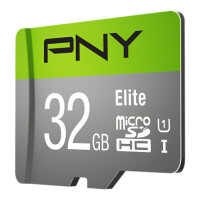 PNY Elite, 32 GB, MicroSDHC, Klasse 10, Class 1 (U1),...