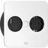 Bachmann 946.205, Type F + USB A + USB C, Desktop...
