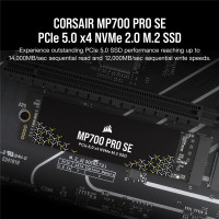 Corsair MP700 PRO SE, 4 TB, M.2, 14000 MB/s