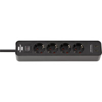 Brennenstuhl 1153240106, 1,5 m, Drinnen, IP20, Schwarz, 4...