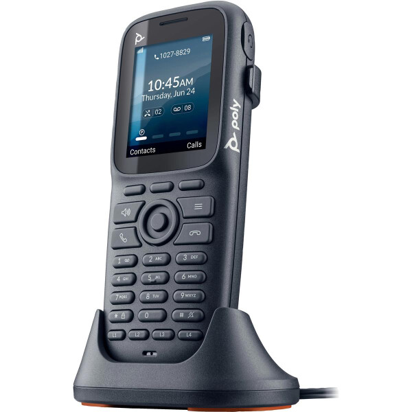 HP POLY Rove 20 Single Cell DECT 1880-1900 MHz B1 Basisstation und 20 Telefonhörer (Satz), DECT-Telefon, Freisprecheinrichtung, Schwarz