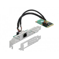 Delock 95266, Mini PCI Express, RJ-45, Full-height /...