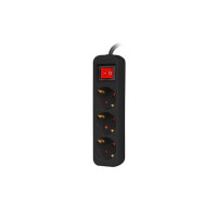 Lanberg PS1-03F-0150-BK, 1,5 m, Drinnen, Typ F, Type F...