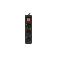 Lanberg PS1-03F-0150-BK, 1,5 m, Drinnen, Typ F, Type F...