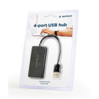 Gembird UHB-U2P4-04, USB 2.0, USB 2.0, 480 Mbit/s,...