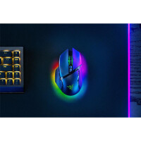 Razer Basilisk V3 Pro, rechts, Optisch, RF Wireless + Bluetooth + USB Type-C, 30000 DPI, Schwarz