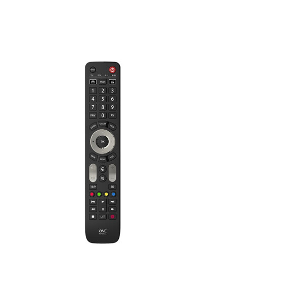 One for All Evolve 4, Audio, DTT, DVD/Blu-ray, Spielekonsole, Heimkinosystem, IPTV, Projektor-Halterung, SAT, STB, TNT,..., IR Wireless, Drucktasten, Schwarz