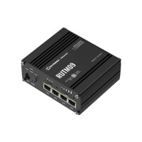 Teltonika RUTM09, Ethernet-WAN, Gigabit Ethernet, SIM-Karten-Slot, Schwarz