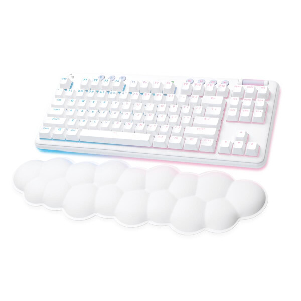 Logitech G G715, Kabellos, RF Wireless + Bluetooth, Mechanischer Switch, QWERTY, RGB-LED, Weiß