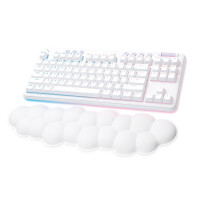 Logitech G G715, Kabellos, RF Wireless + Bluetooth, Mechanischer Switch, QWERTY, RGB-LED, Weiß