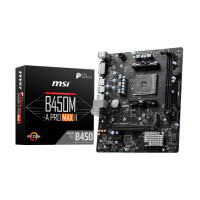 MSI B450M-A PRO MAX II, AMD, Sockel AM4, AMD Ryzen™ 5, Sockel AM4, DDR4-SDRAM, 64 GB