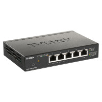 D-Link DGS-1100-05PDV2, Managed, Gigabit Ethernet (10/100/1000), Vollduplex, Power over Ethernet (PoE)