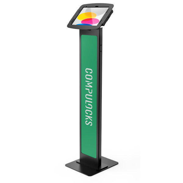 Compulocks Space BrandMe, Multimedia-Ständer, Schwarz, Aluminium, Tablet, 27,7 cm (10.9"), 27,7 cm (10.9")