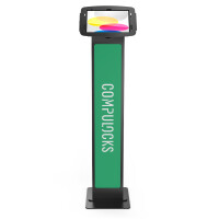 Compulocks Space BrandMe, Multimedia-Ständer, Schwarz, Aluminium, Tablet, 27,7 cm (10.9"), 27,7 cm (10.9")