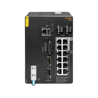 HPE Aruba Networking CX 4100i 12p 1GbE 8p Class4 PoE and 4p Class6 PoE 2p SFP+ DIN Mount, Managed, L2, Gigabit Ethernet (10/100/1000), Power over Ethernet (PoE), Rack-Einbau, 4U