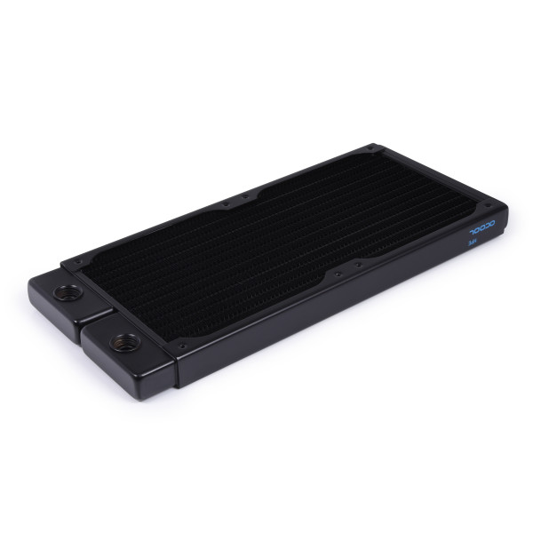 Alphacool 14436, Radiator, Messing, Kupfer, Stahl, Schwarz, 1/4 Zoll, 60 °C, 4 Lüfter