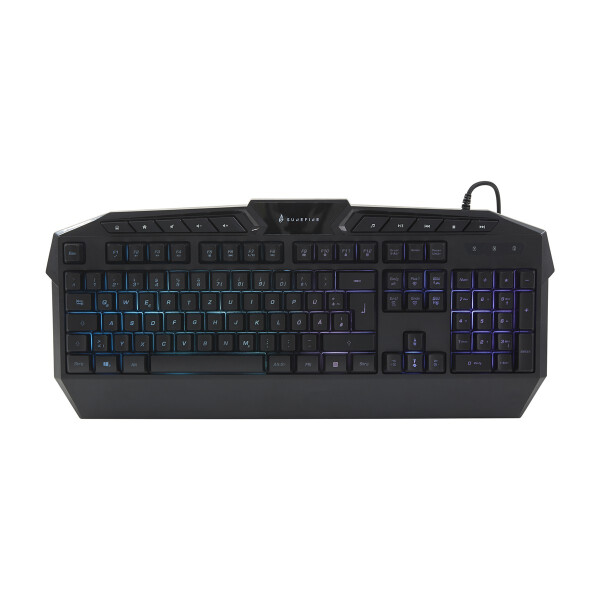 Surefire KingPin, Kabelgebunden, USB, Membran Key Switch, QWERTY, RGB-LED, Schwarz