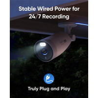 Anker Innovations Anker eufyCam E330, IP-Sicherheitskamera, Draußen, Verkabelt & Kabellos, Amazon Alexa & Google Assistant, 100 lm, Wand