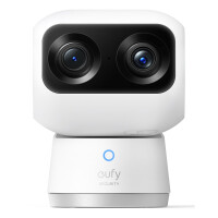 Anker Innovations Eufy Indoor Cam S350, IP-Sicherheitskamera, Drinnen, Kabellos, Tisch/Bank, Schwarz, Weiß, Glühbirne