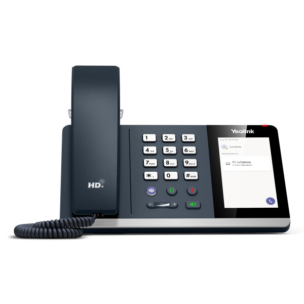 Yealink MP45, IP-Telefon, Schwarz, Grau, Kabelgebundenes Mobilteil, 64 MB, 128 MB, Linux