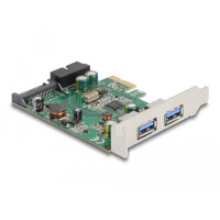 Delock PCI Express x1 Karte zu 2 x extern USB 3.2 Gen 1...