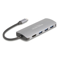 Delock 7 Port USB 10 Gbps Hub und 4K HDMI Ausgang mit...