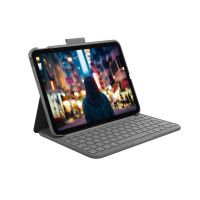 Logitech Slim Folio, QWERTY, Spanisch, 1,8 cm, 1 mm, Apple, iPad (10th gen) Model: A2696, A2757, A2777