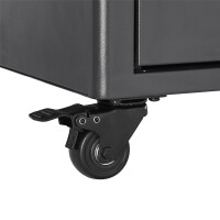 V7 RM4CASTERS-1E, Lenkrolle, Schwarz, Gummi, Stahl, 50...