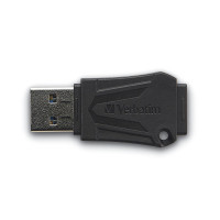 Verbatim ToughMAX - USB-Stick 64 GB - Schwarz, 64 GB, USB Typ-A, 2.0, Kappe, 7 g, Schwarz