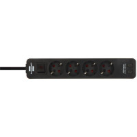 Brennenstuhl 1153240126, 1,5 m, Drinnen, Typ F, Type F (CEE 7/4), Abgewinkelt, IP20